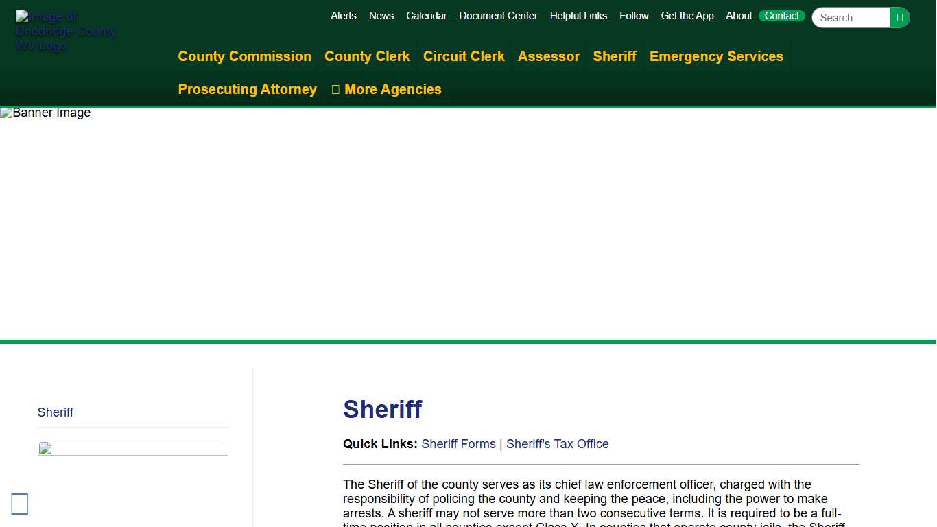 Sheriff Doddridge County WV Doddridge County West Virginia Doddridge County Commission Government Living Tourism